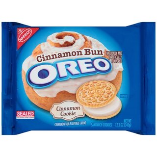 Oreo - Cinnamon Bun Sandwich Cookies - 1 x 345g