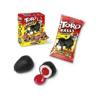 Fini - El Toro Balls Bubble Gum Extra Sour Liquid Filled (200 Stk)