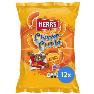 Herrs - Baked Cheese Curls - 12 x 199g