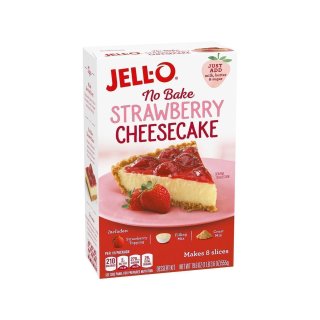 Jell-O - No Bake Strawberry Cheesecake Dessert kit - 1 x 555 g