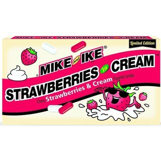 Mike and Ike - Strawberries n Cream - 1 x 141g