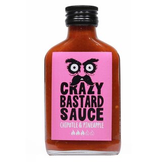 Crazy Bastard Sauce - Chipotle & Pineapple - Schärfe 5/10 - 1 x 100ml