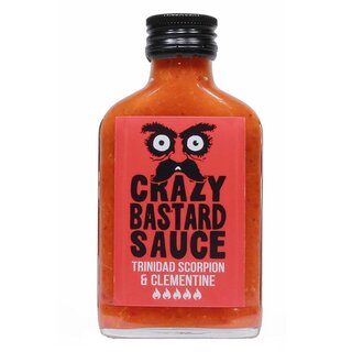 Crazy Bastard Sauce - Trinidad Scorpion & Clementine - Schärfe 9/10 - 1 x 100ml