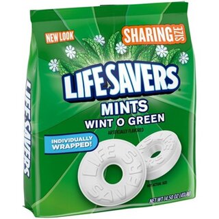 Lifesavers Mints - Wint-O-Green - 1 x 411g