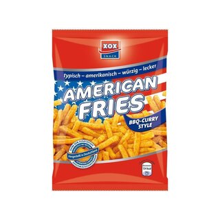 XOX Snack - American Fries BBQ Curry Style - 1 x 125g