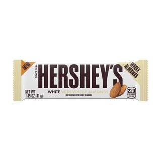 Hersheys White with whole Almonds Bar - 1 x 41g