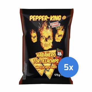 Pepper-King Habanero Tortillachips - 5 x 175g