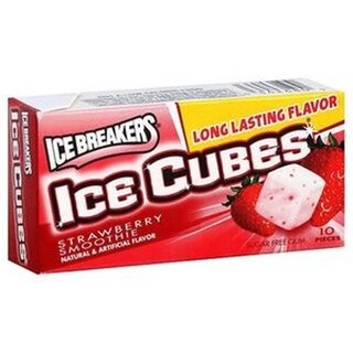 Ice Breakers - Ice Cubes Strawberrysmoothie - Sugar Free - 3 x 10 Stück