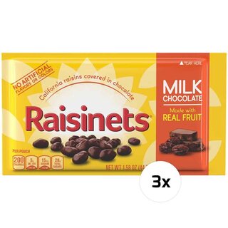 Nestle - Raisinets - Milk Chocolate - 3 x 44,7g