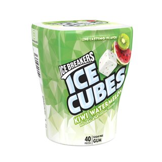 Ice Breakers - Ice Cubes Kiwi Watermelon - Sugar Free - 40 Stück