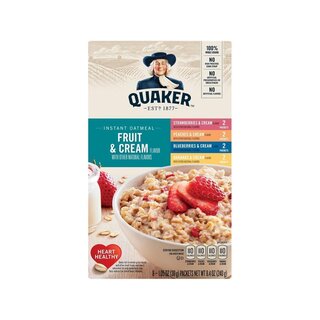 Quaker Instant Oatmeal - Fruit & Cream - 1 x 277,8g