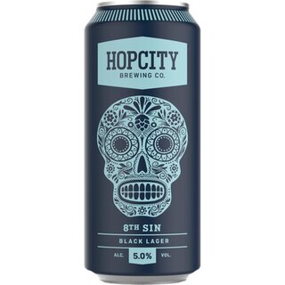 Hopcity - 8th Sin Black Lager - 5% Alc. - 12 x 473 ml
