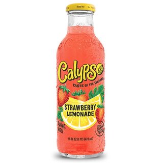 Calypso - Strawberry Lemonade - Glasflasche - 12 x 473 ml