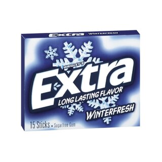 Wrigleys - Winterfresh Gum Sugar Free 15 Sticks - 10 x 48g