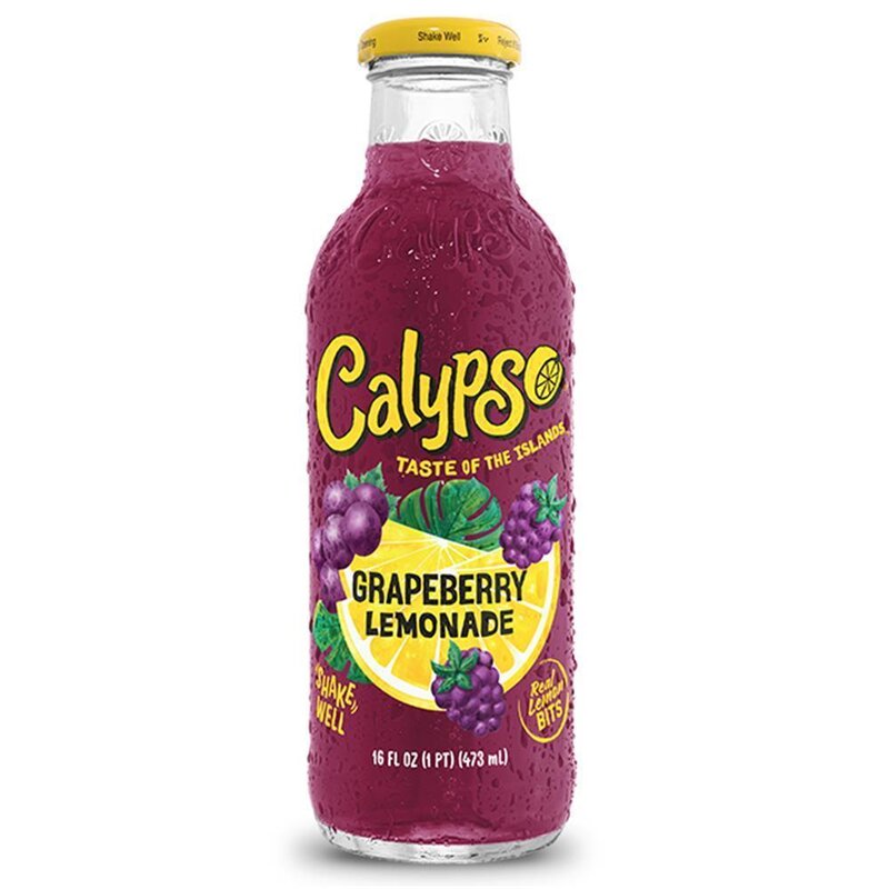 Calypso - Grapeberry Lemonade - Glasflasche - 12 x 473 ml - AmericanF ...