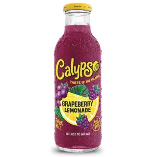 Calypso - Grapeberry Lemonade - Glasflasche - 12 x 473 ml