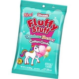 Fluffy Stuff Unicorn Rainbow Sherbet Cotton Candy - 1 x 60g