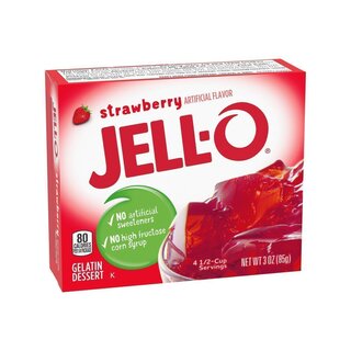 Jell-O - Strawberry Gelatin Dessert - 24 x 85 g
