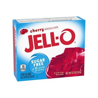 Jell-O - Sugar Free Cherry Gelatin Dessert - 24 x 8,5  g