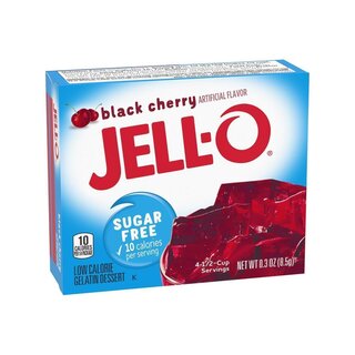 Jell-O - Sugar Free Black Cherry Gelatin Dessert - 24 x 8,5 g