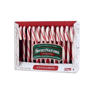 Sweet Nature Candy Canes - Cinnamon - 1 x 150g