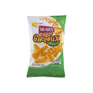 Herrs - Crunchy Cheestix Jalapeno - 8 x 255,2g