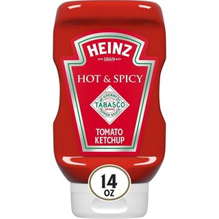 Heinz Hot & Spicy Tabasco Tomato Ketchup - 6 x 397g