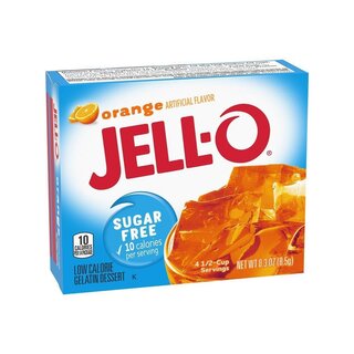 Jell-O - Sugar Free Orange Gelatin Dessert - 1 x 8,5 g