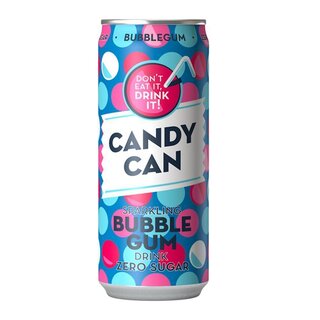 Candy Can Sparkling Bubble Gum Zero Sugar - 3 x 330ml