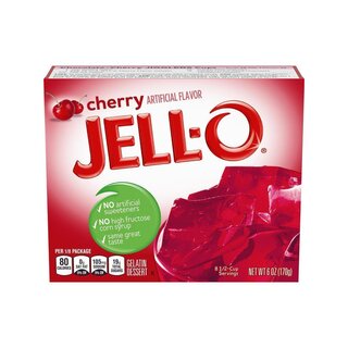 Jell-O - Cherry Gelatin Dessert - 24 x 170 g