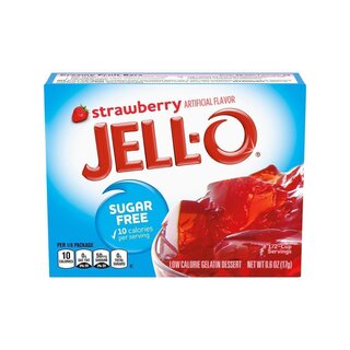 Jell-O - Sugar Free Strawberry Gelatin Dessert - 24 x 17 g