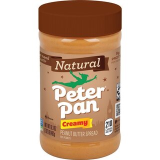 Peter Pan Natural Peanut Butter Creamy - 12 x 462g