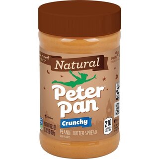 Peter Pan Natural Peanut Butter Crunchy - 12 x 462g