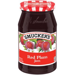 Smuckers Red Plum Jam - Glas - 12 x 510g