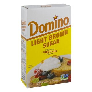 Domino Light Brown Sugar - Pure Cane Sugar - 1 x 453g