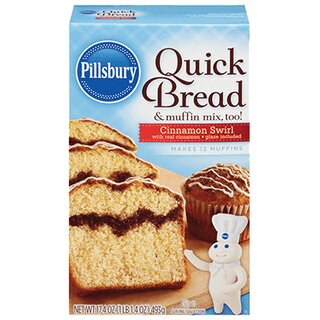 Pillsbury - Quick Bread & muffin Mix Cinnamon Swirl - 1 x 493g