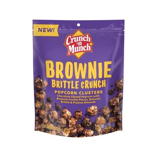 Crunch n Munch Brownie Brittle Crunch Popcorn Clusters - 156g
