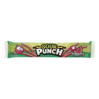 Sour Punch Blue Watermelon Straws - 1 x 57g
