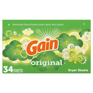 Gain Dryer Sheets Original - 12 x 34 Stck