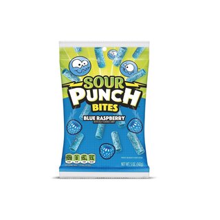 Sour Punch Blue Raspberry Bites - 1 x 142g
