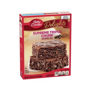 Betty Crocker - Delights Supreme Triple Chunk Brownie Mix - 1 x 418g