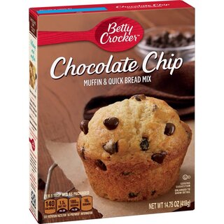 Betty Crocker - Chocolate Chip Muffin & Quick Bread mix - 12 x 418g