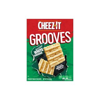 Cheez IT Grooves Cheese Cracker Sharp White Cheddar - 12 x 255g