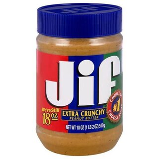 JIF - EXTRA Crunchy Peanut Butter - 12 x 454g