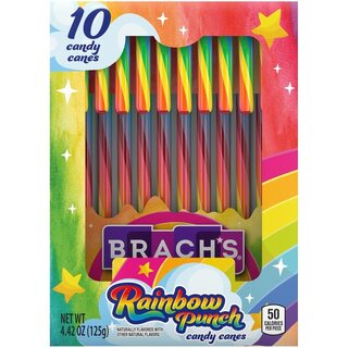 Brachs Rainbow Punch Candy Canes - 1 x 125g