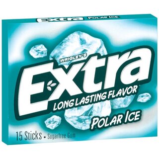 Wrigleys Extra - Long Lasting Flavor - Polar Ice - 10 x 15 Stück