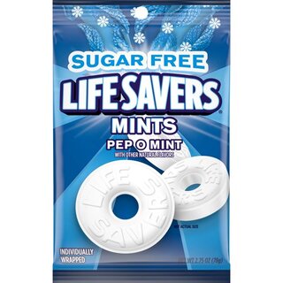 Lifesavers Pep-O-Mint  Sugar Free - 1 x 77g