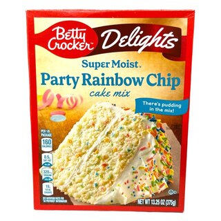 Betty Crocker - Super Moist - Party Rainbow Chip Cake Mix - 1 x 375g