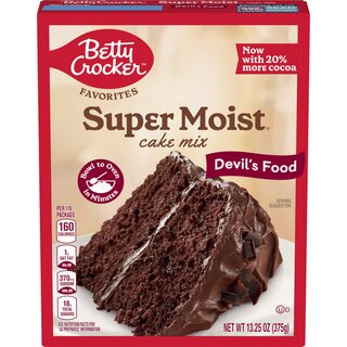 Betty Crocker - Super Moist - Devils Food Cake Mix - 1 x 375 g