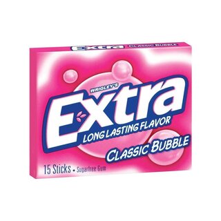 Wrigleys Extra Classic Bubble Sugarfree - 1 x 15 Stck